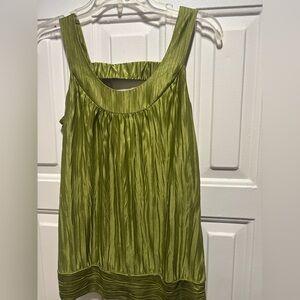 Green Sleeveless Women's Top